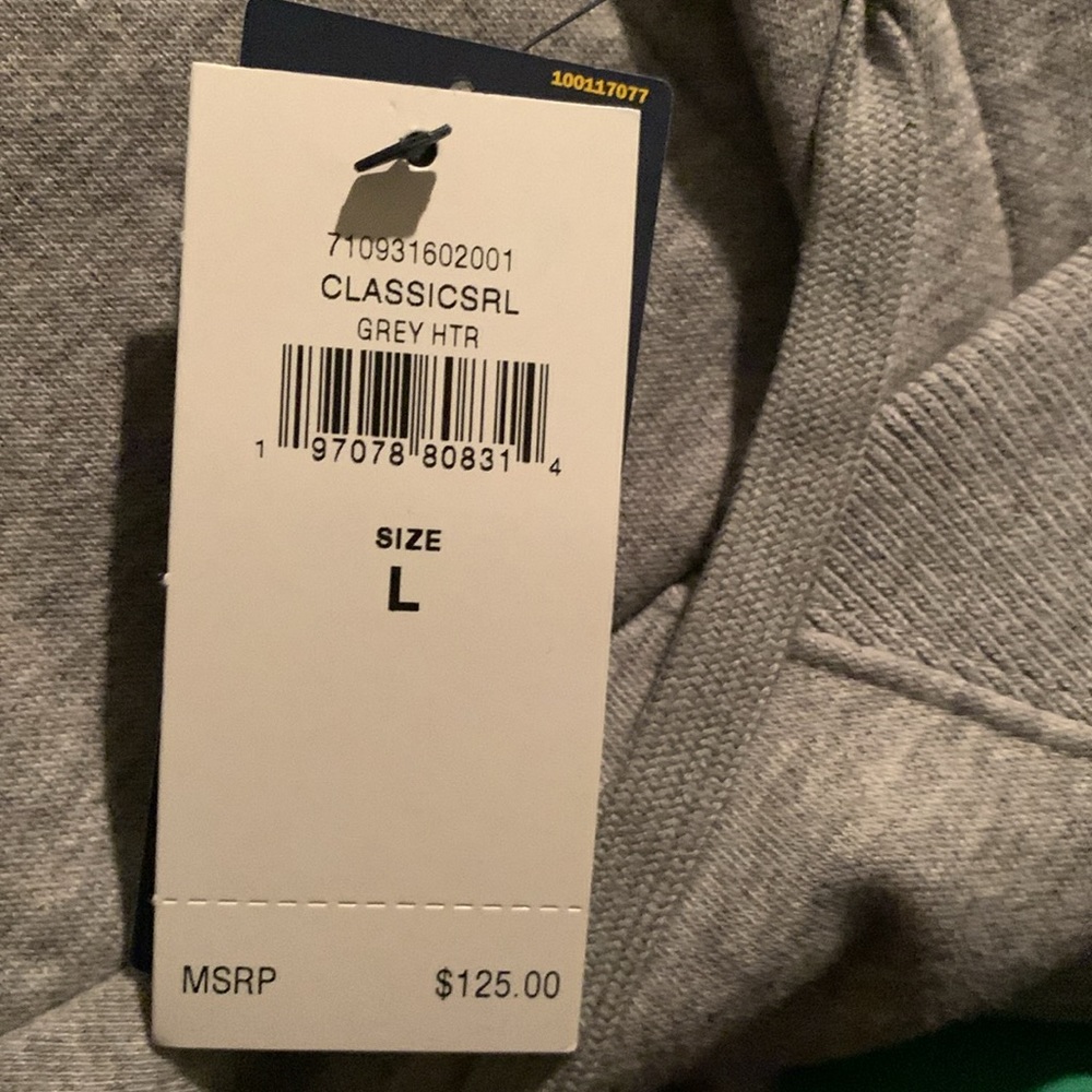POLO RALPH LAUREN BIG PONY HOODIE PULLOVER 1967 CURSIVE GREY COLOR - Picture 3 of 8